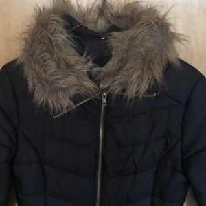 ARIZONA JEANS CO winter puffer coat w/ fur collar